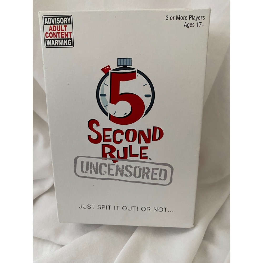 5 Second Rule Uncensored Game Adult Game Party‎ Game Card Game